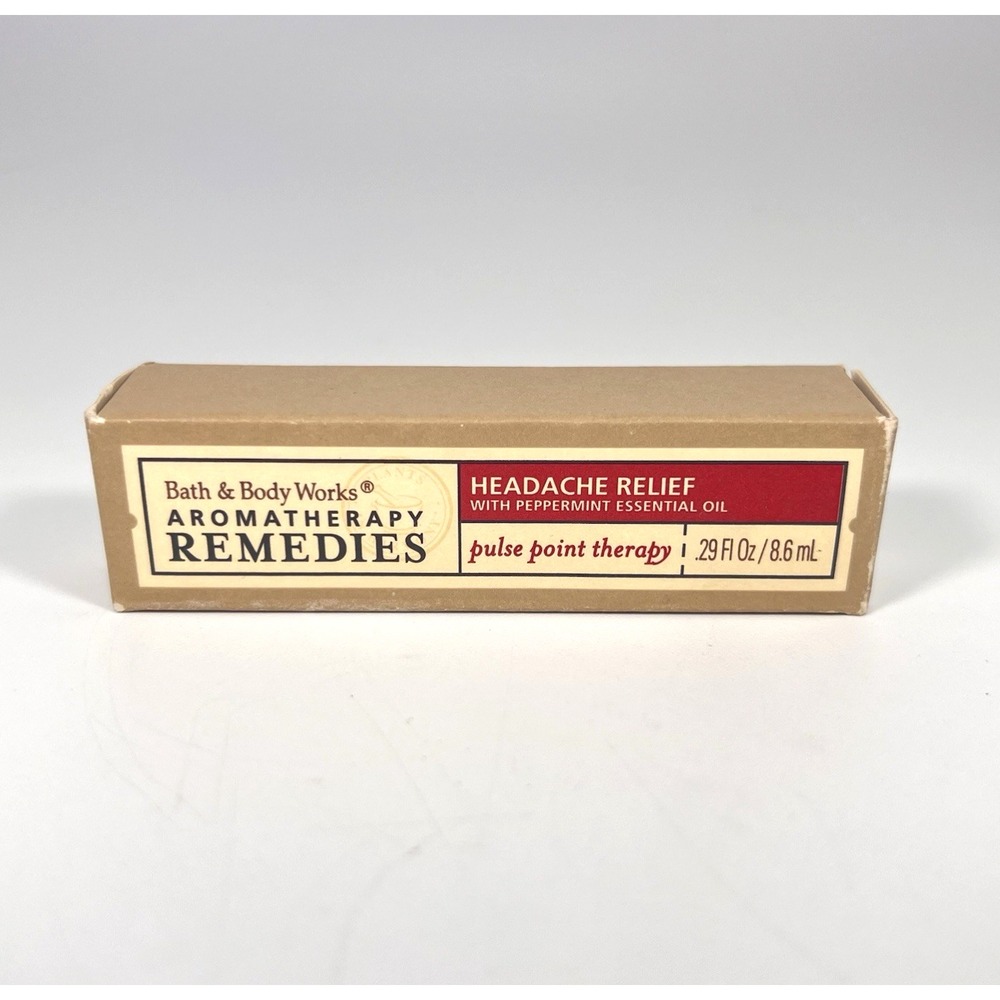 NIB Bath & Body Works Aromatherapy Remedies Headache Relief Pulse Point Therapy